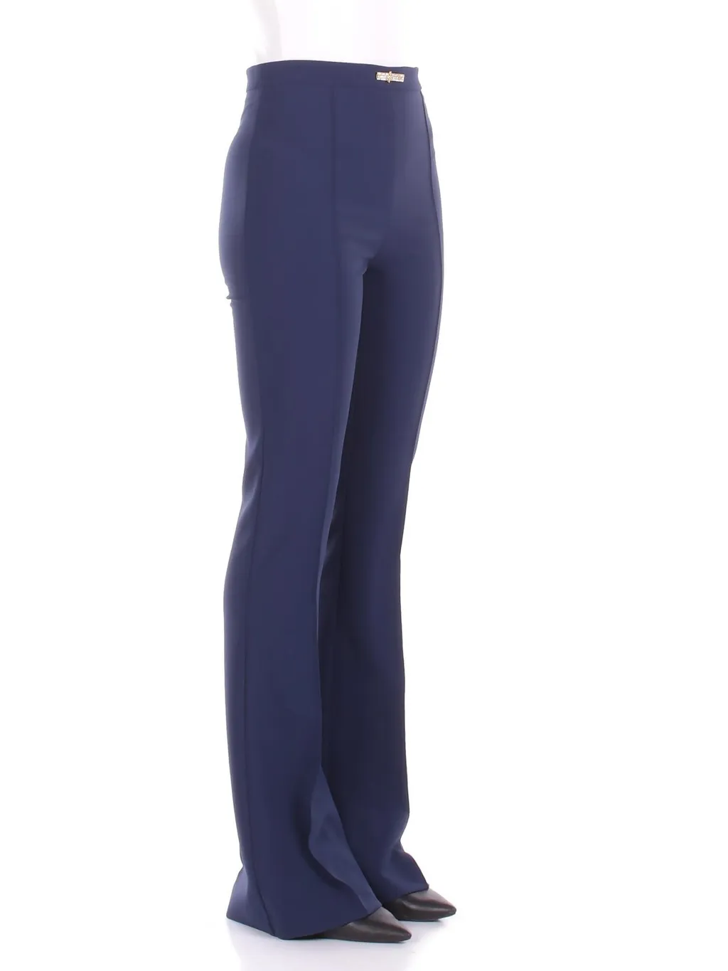 Lightweight Double-Layer CrÊPe Bell-Bottom Trousers