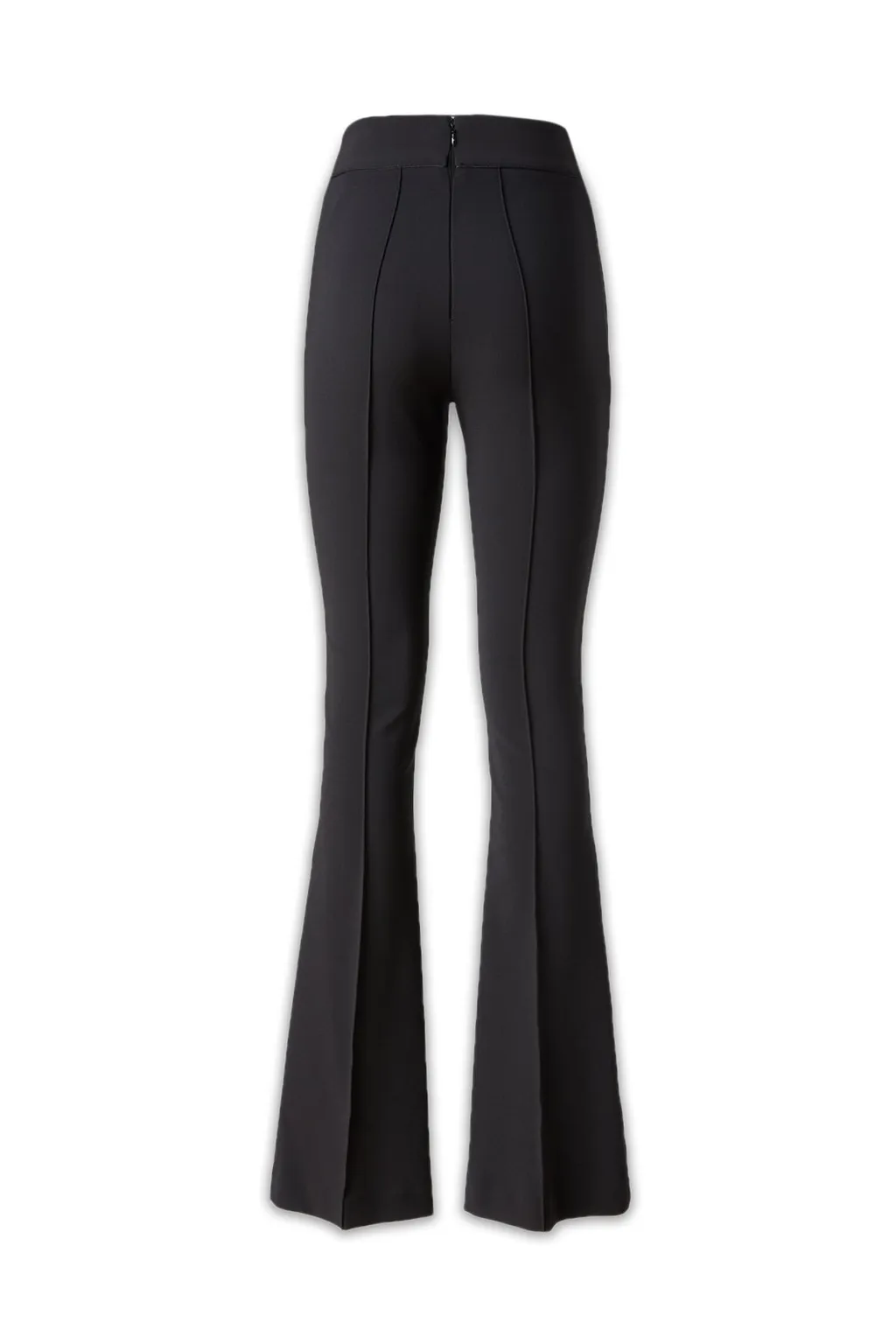 Buckle-Plaque Flared Pants