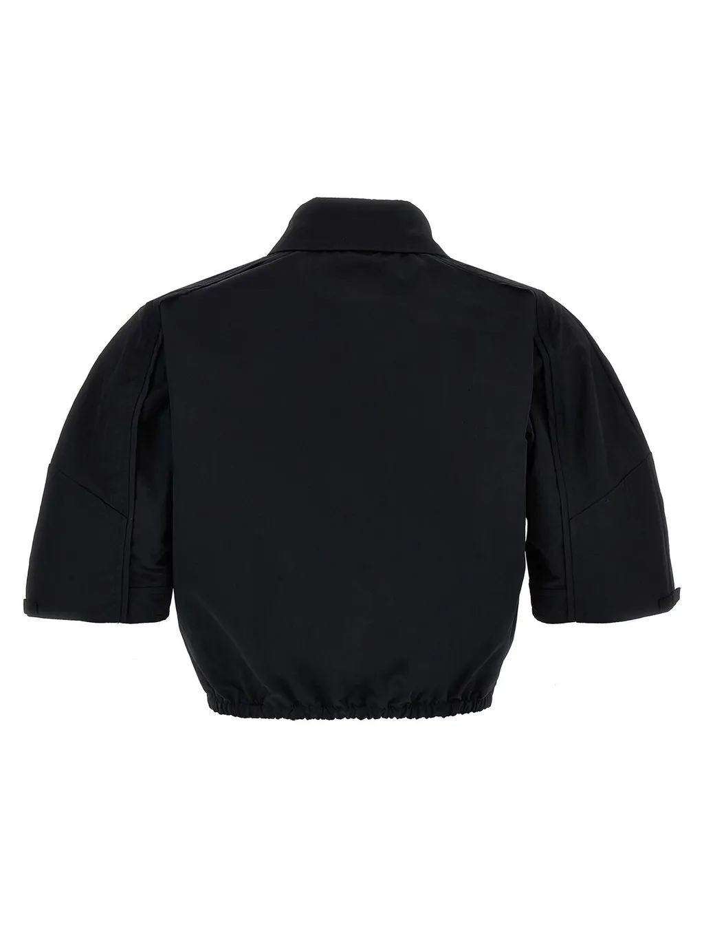 Button-Up Cropped Blouse