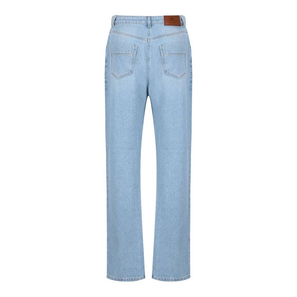 Logo Plaque Boyfriend Jeans