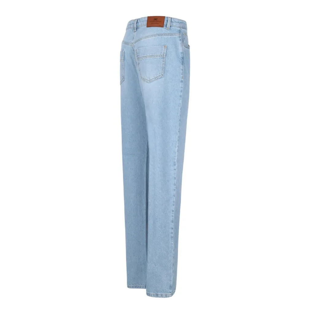 Logo Plaque Boyfriend Jeans