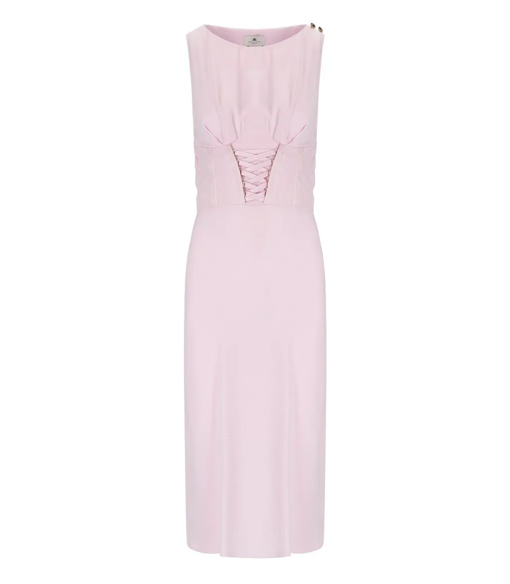 CrÊPe-Back Satin Dress
