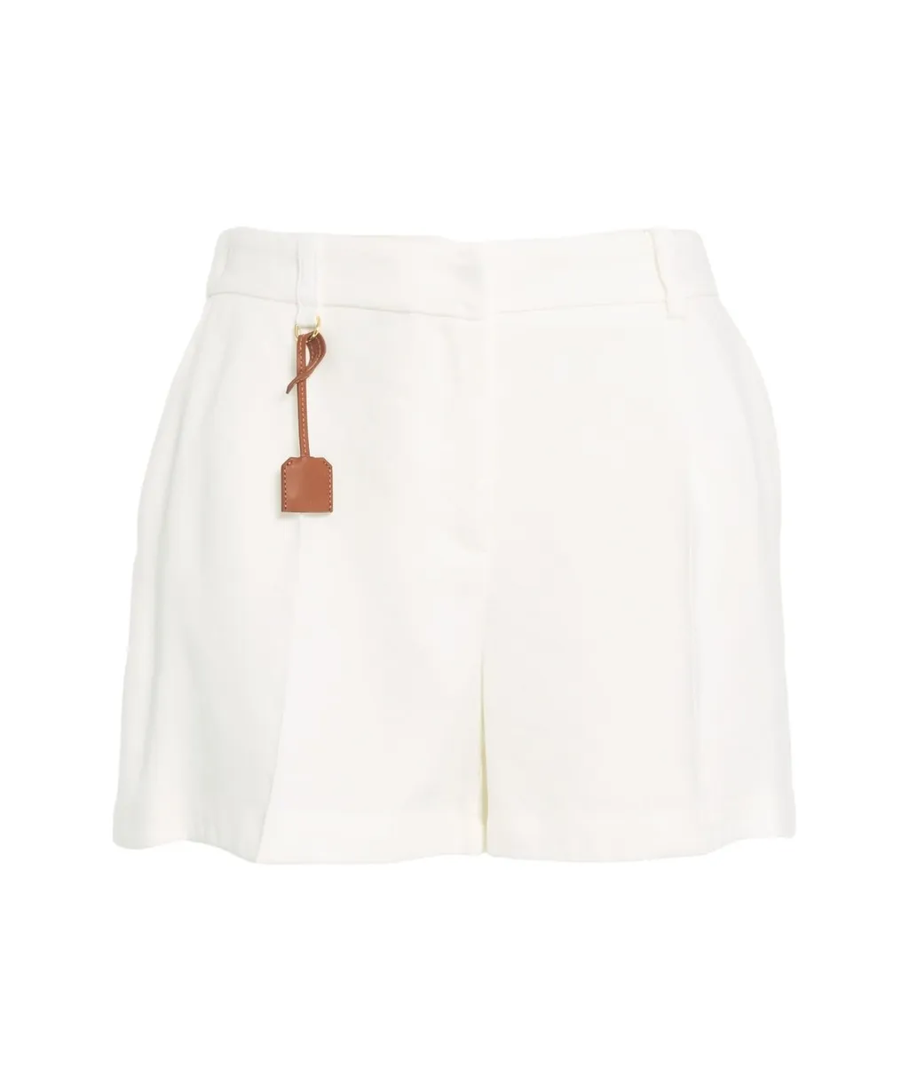 Logo Charm Gabardine Shorts