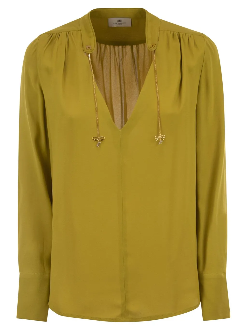 V-Neck Ruched Blouse