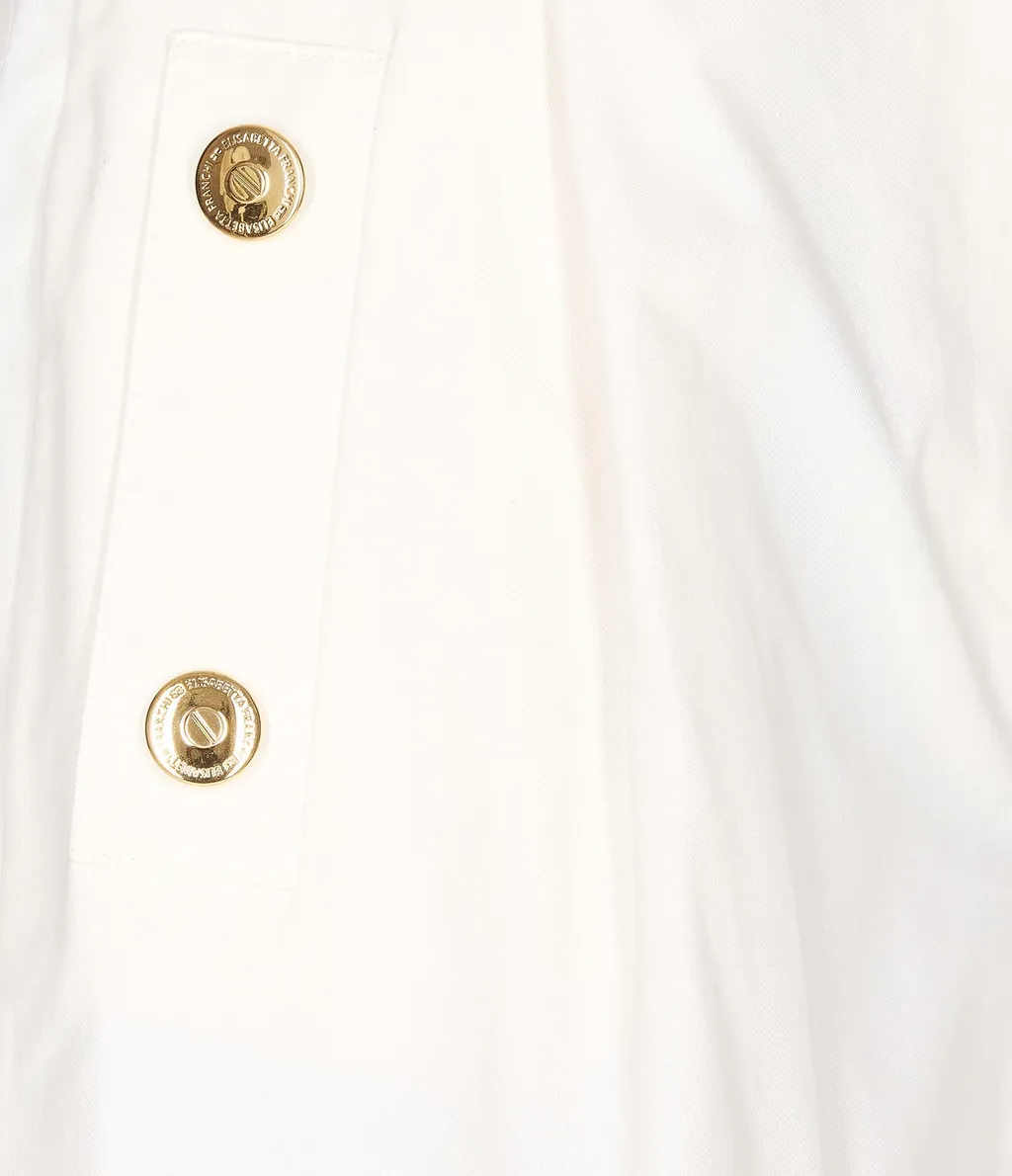 Buckle-Embellished High-Waist Shorts