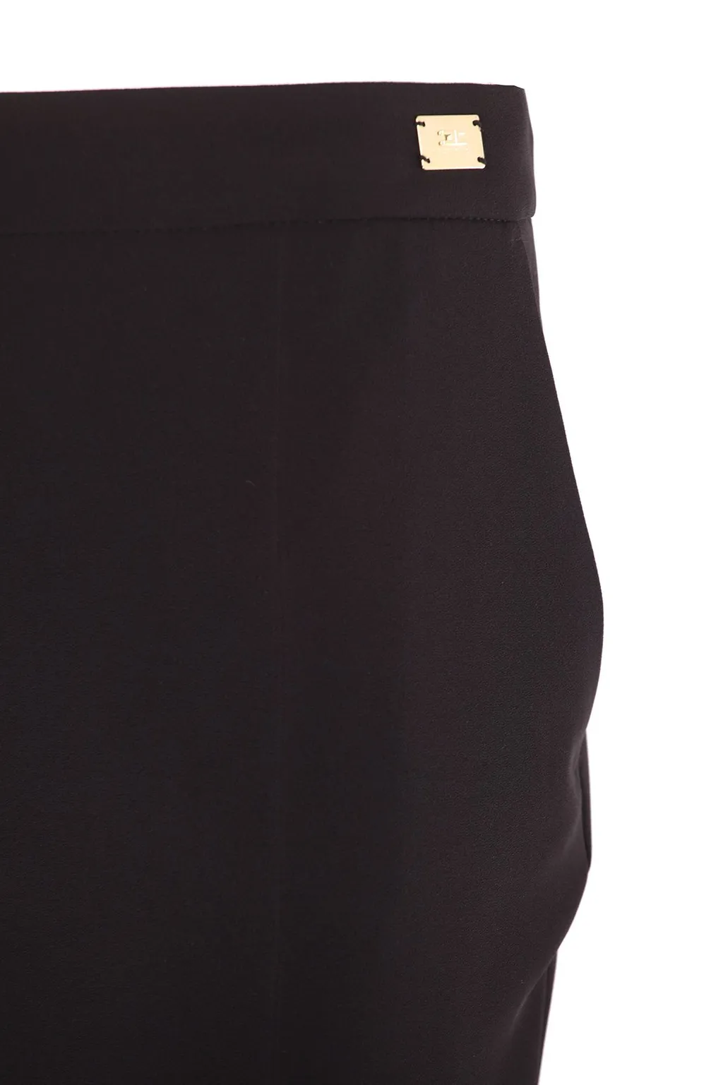 Slits Cropped Crepe Trousers