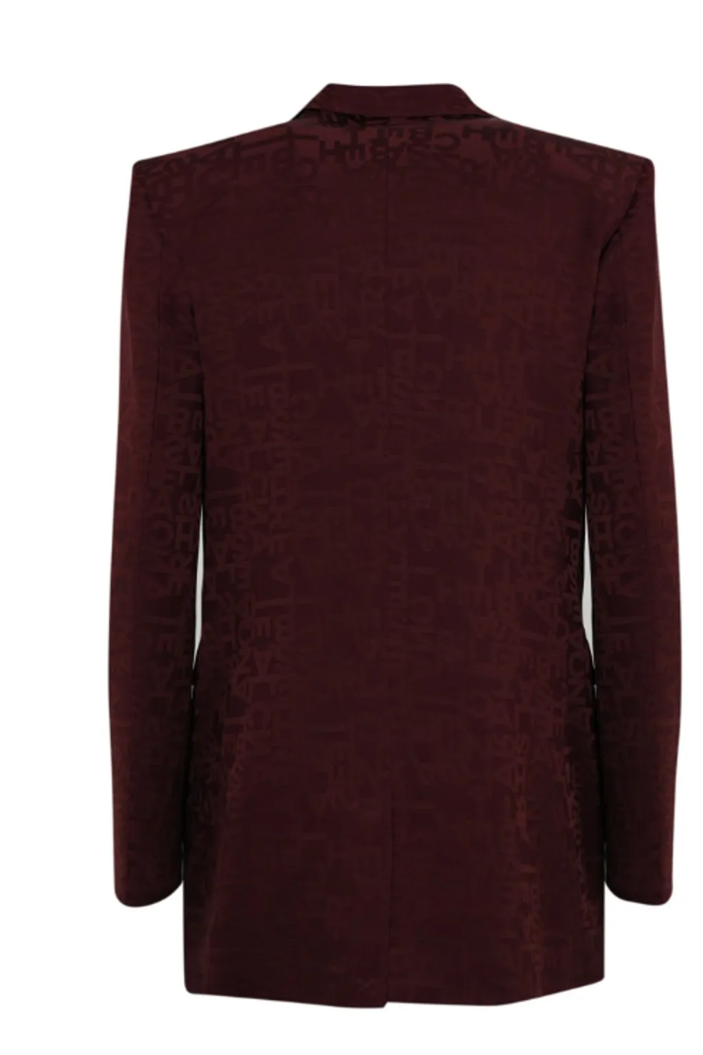 Monogram Jacquard Crepe Double-Breasted Jacket