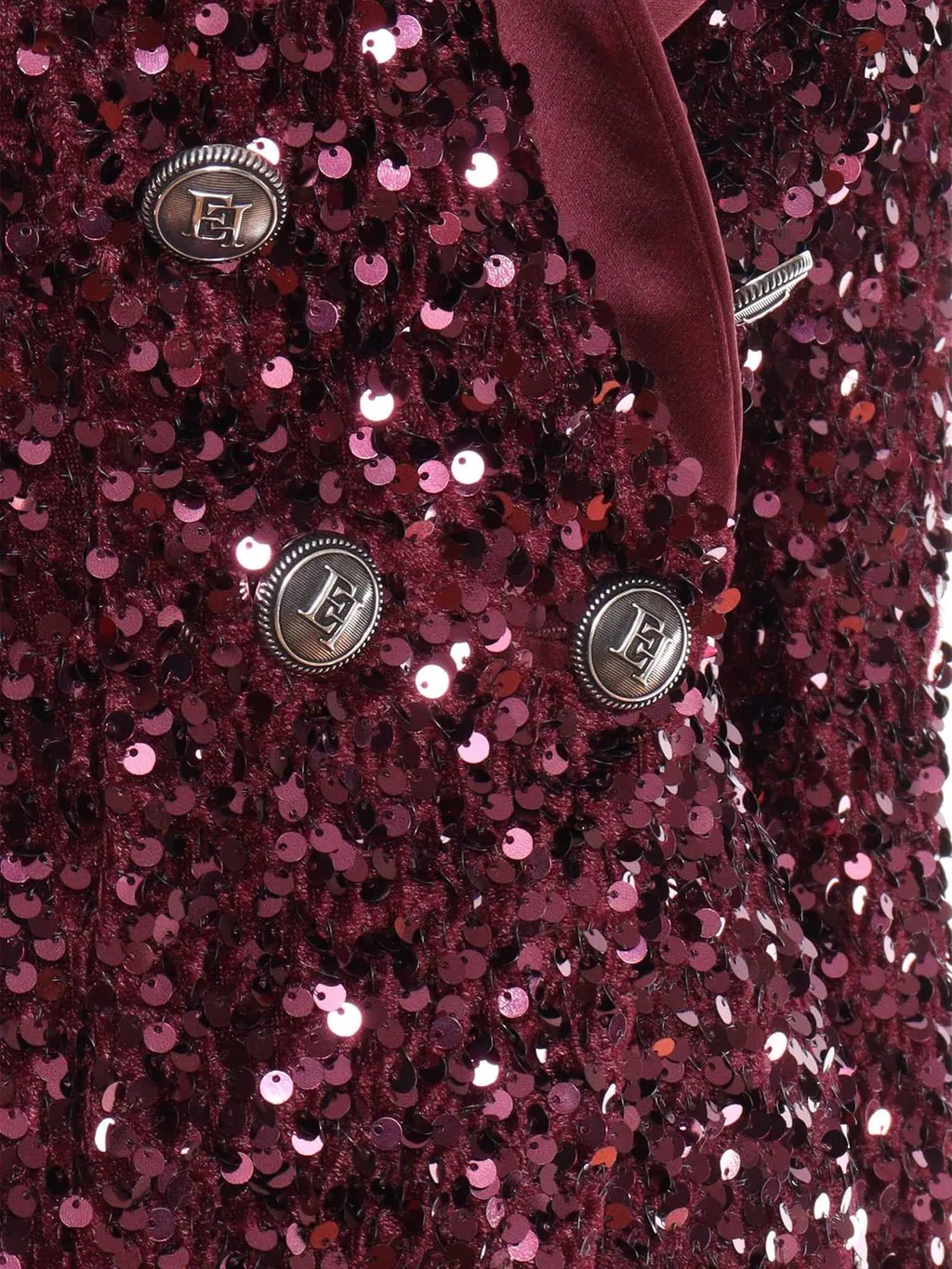 Double Breasted Sequin Embellished Blazer