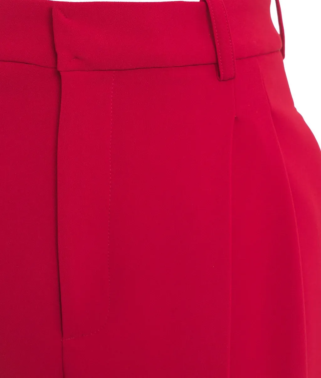 Double-Dart Stretch Crepe Trousers