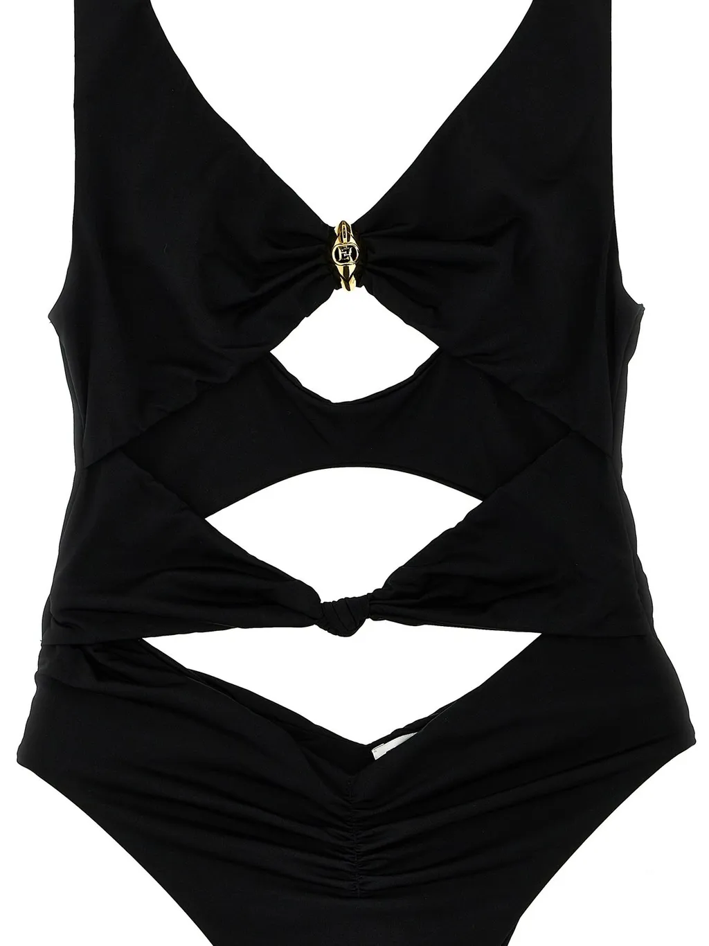 Knot Detailed Cut-Out Swimsuit