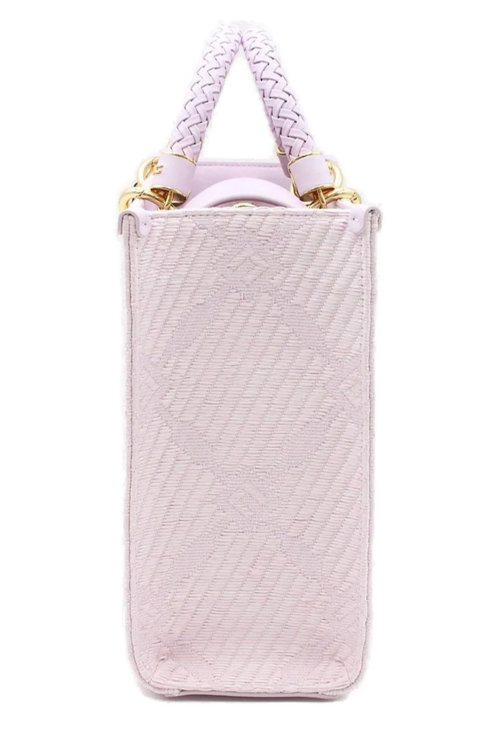 Logo Charm Jacquard Tote Bag