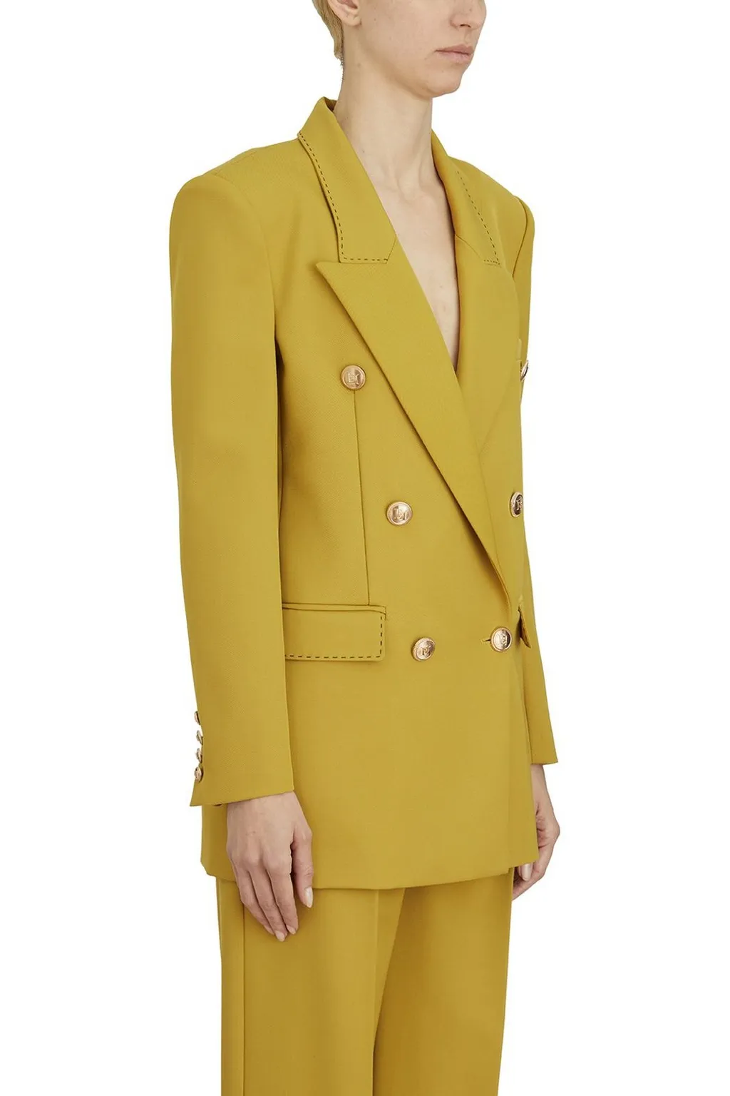 Contrast Topstitched Cool Jacket