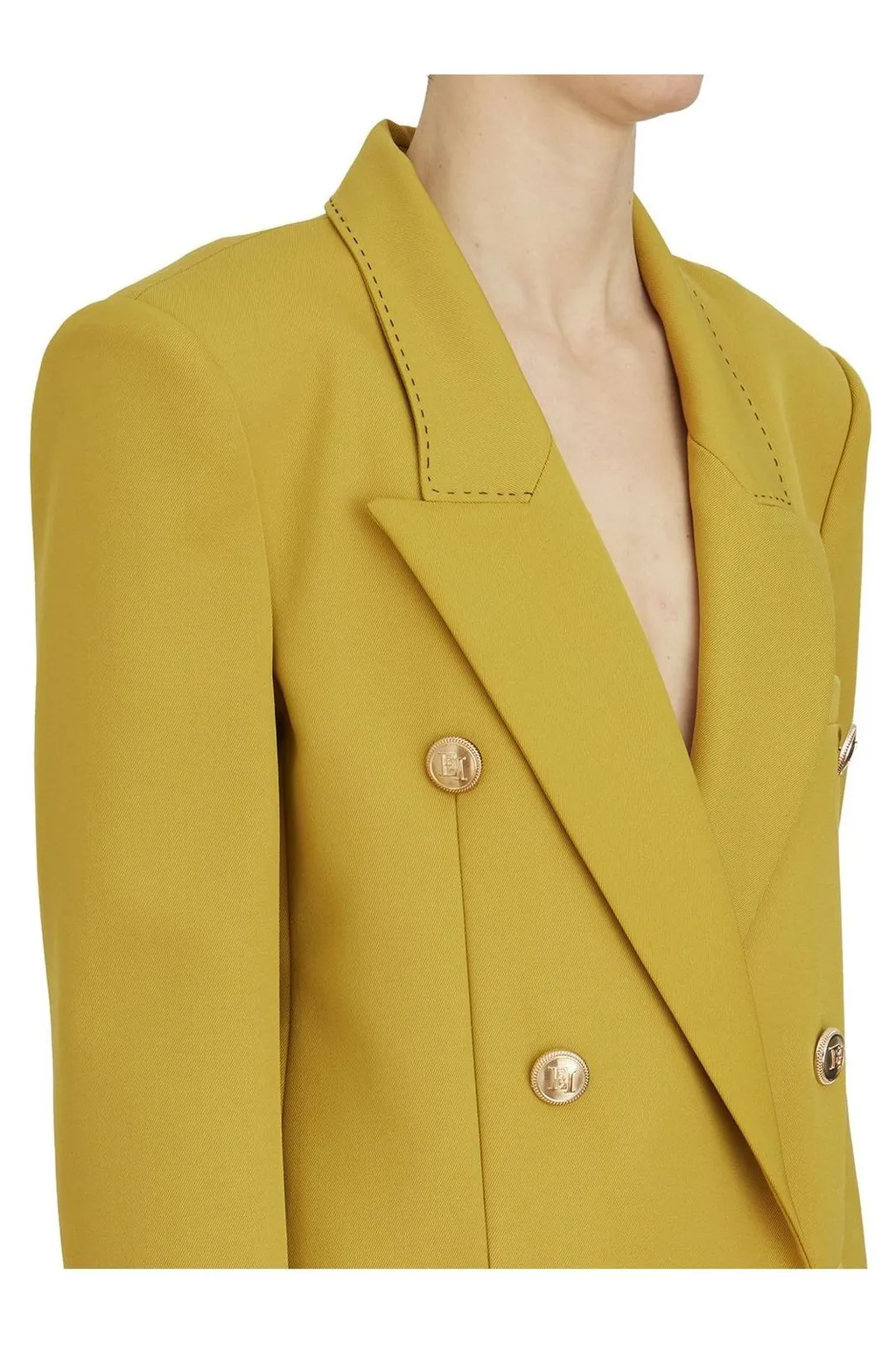 Contrast Topstitched Cool Jacket