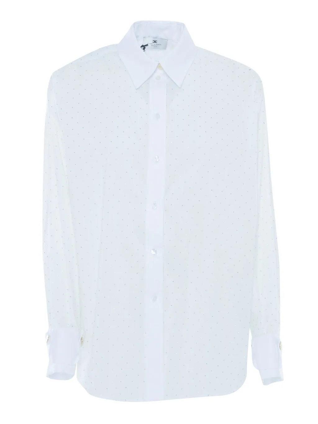 Embellished Oversized Poplin Shirt