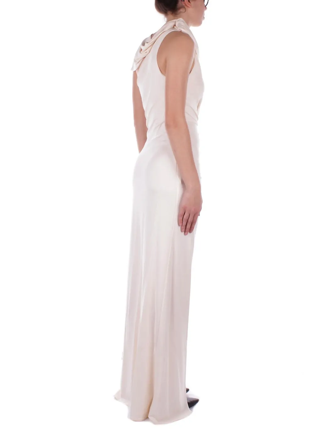 Red Carpet Jersey Asymmetric Dress