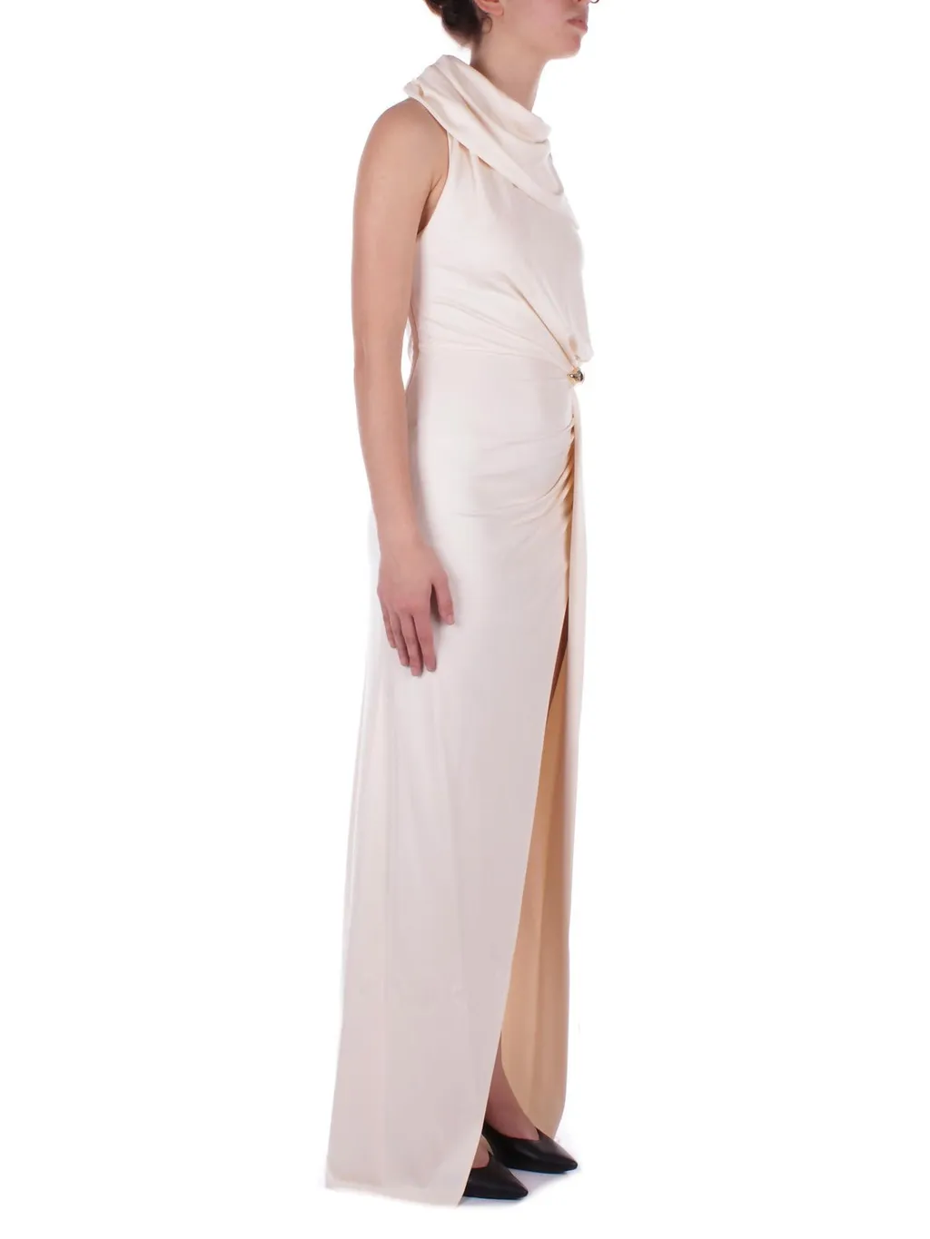 Red Carpet Jersey Asymmetric Dress