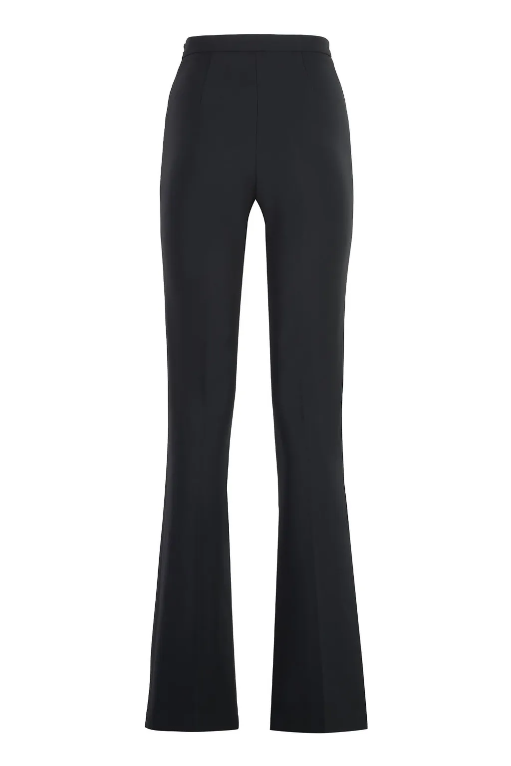 Logo Rivet Stretch Crepe Palazzo Trousers