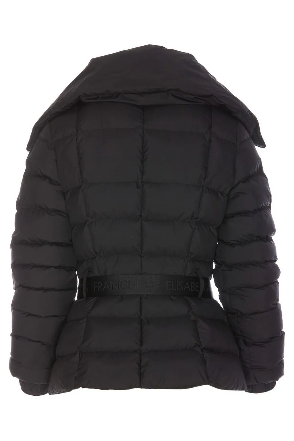 Wide-Collared Belted Jacket