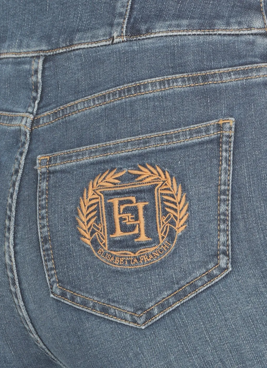 Bell-Bottom Stretched Jeans