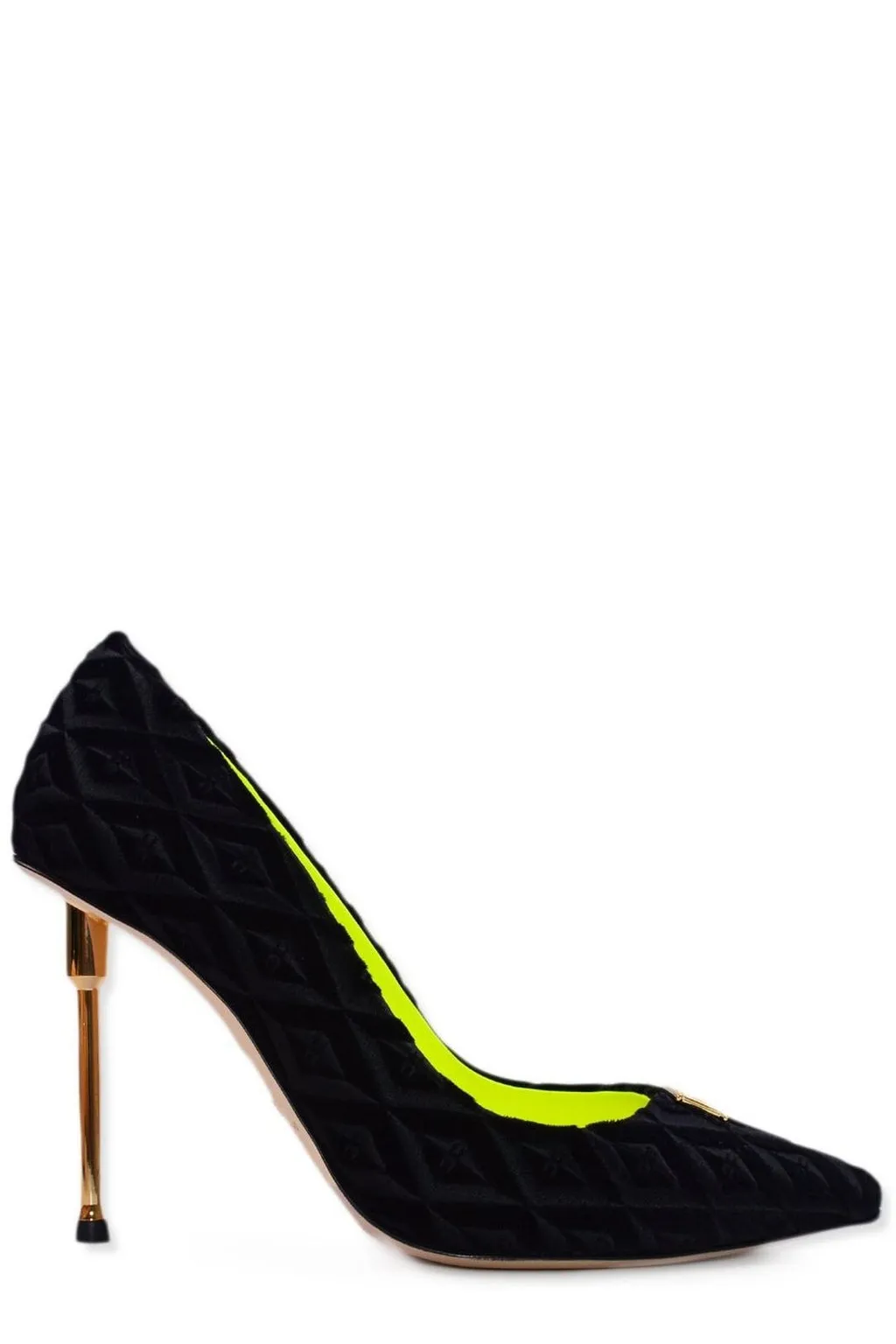 Logo Plaque Pointed-Toe Pumps
