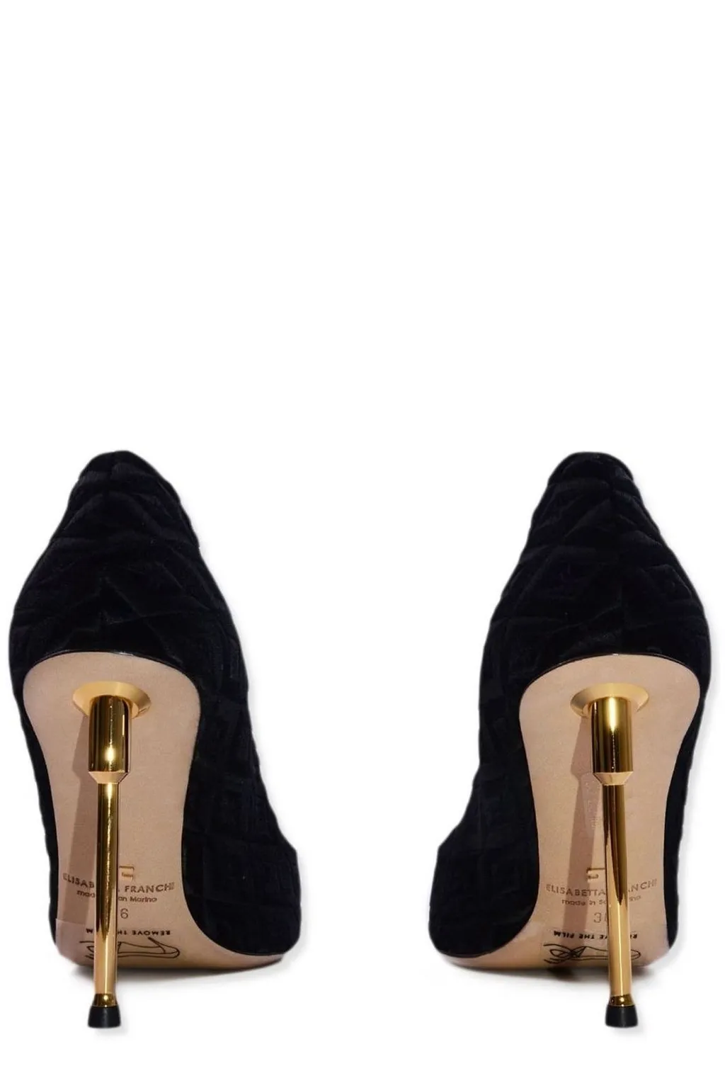 Logo Plaque Pointed-Toe Pumps