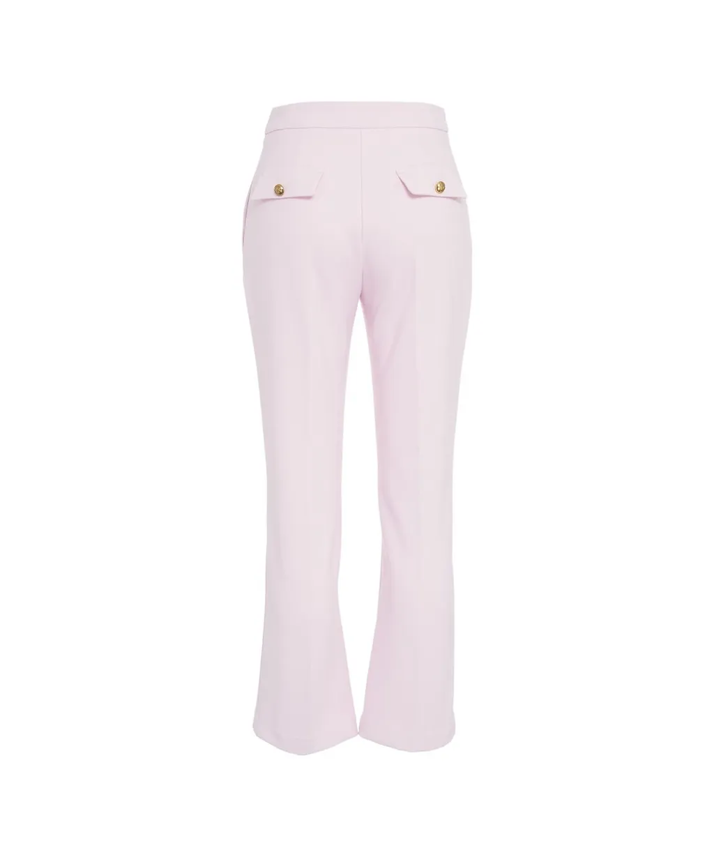 Logo Plaque CrÊPe Cropped Trousers