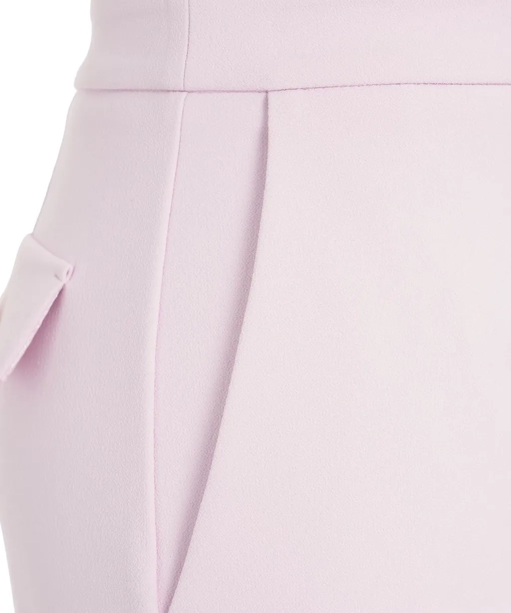 Logo Plaque CrÊPe Cropped Trousers