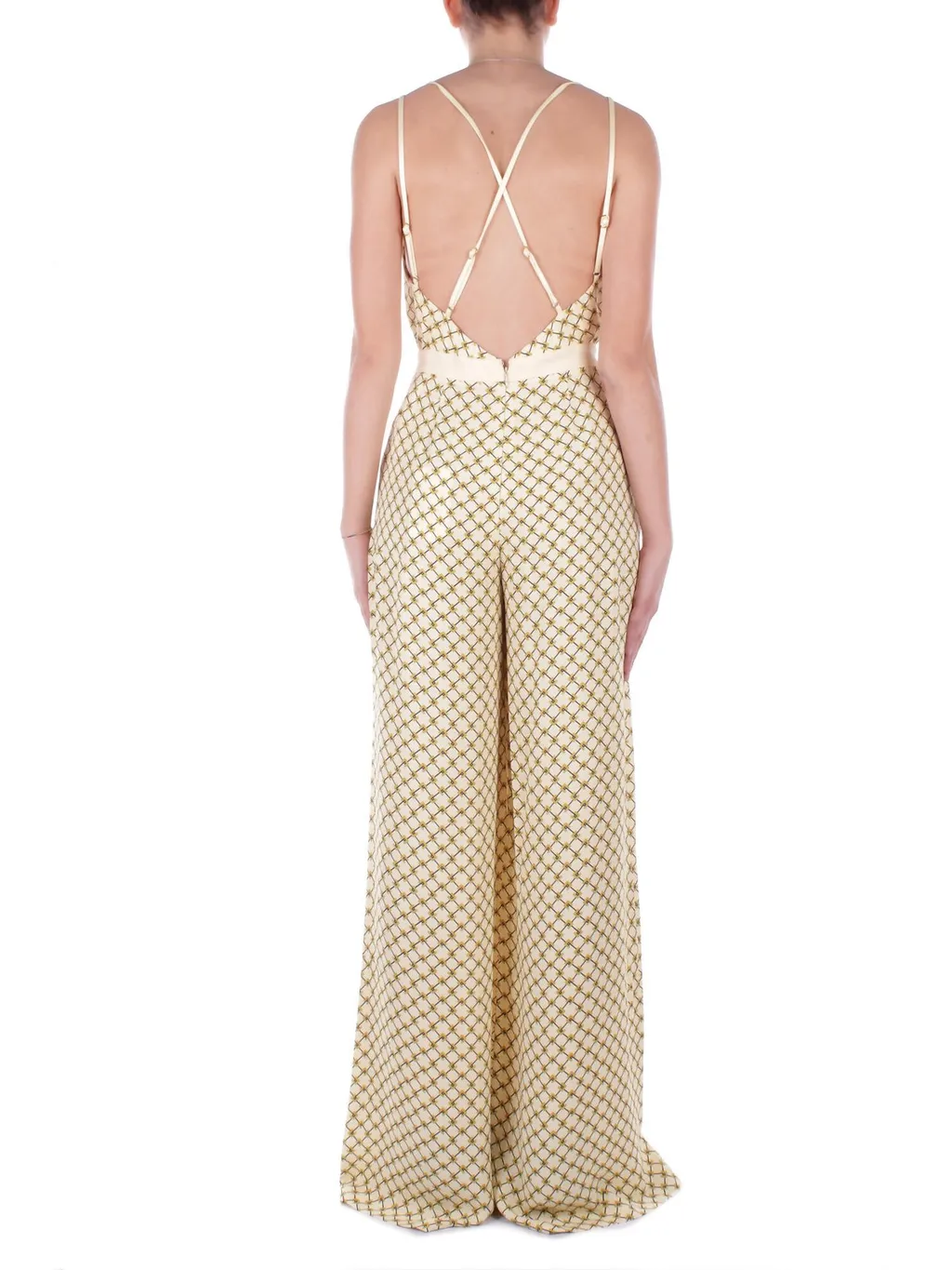 Georgette Diamond Printed Jumpsuit