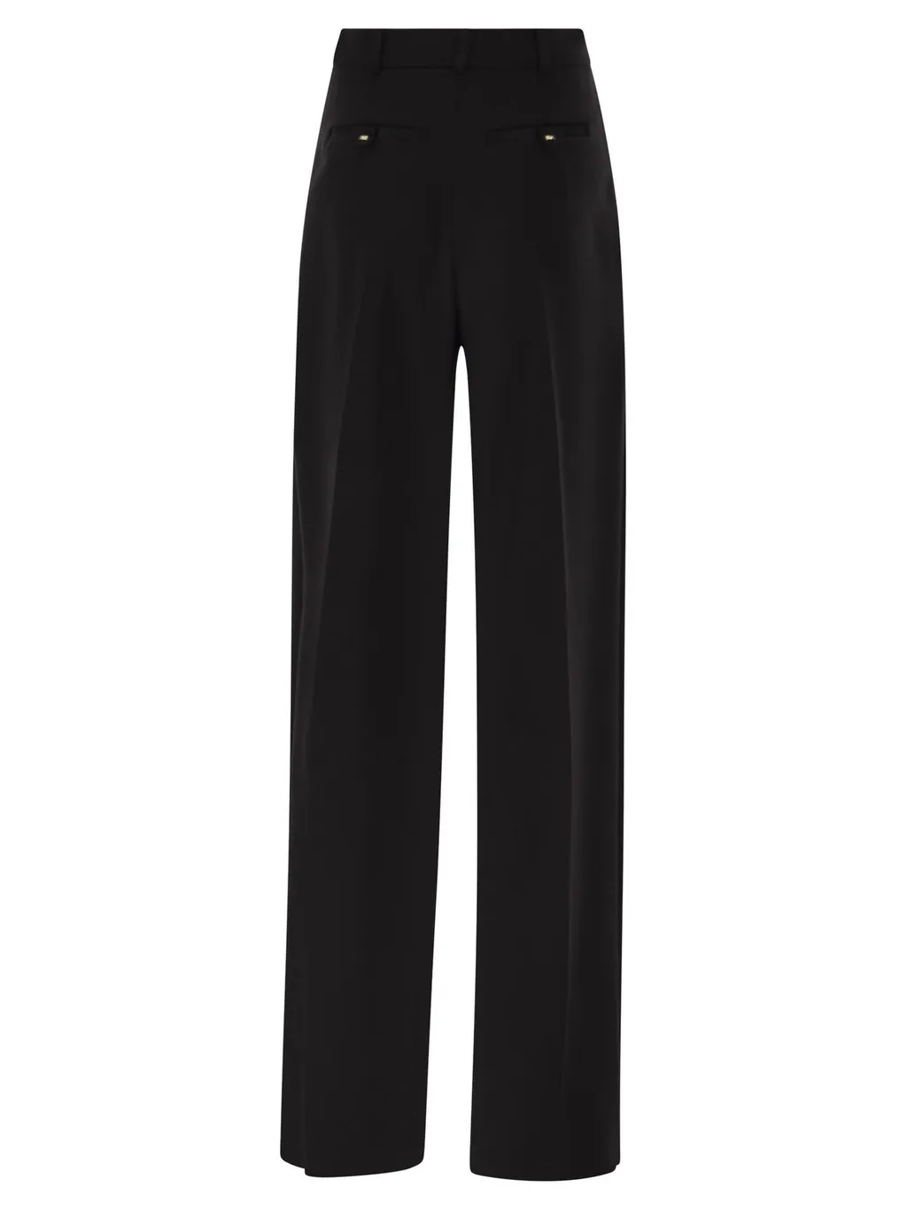 Pleat Detailed Straight-Leg Trousers