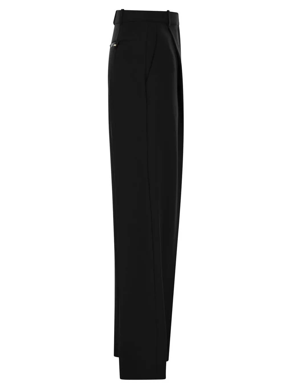 Pleat Detailed Straight-Leg Trousers