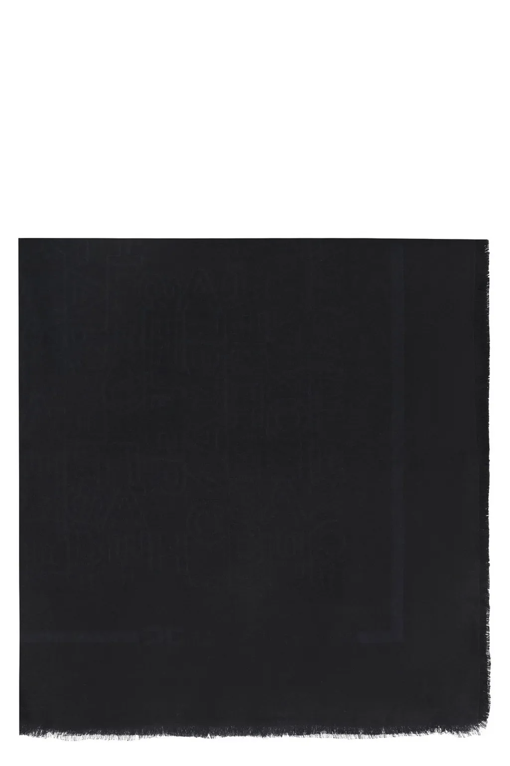 Jacquard Logo Lettering Square Scarf