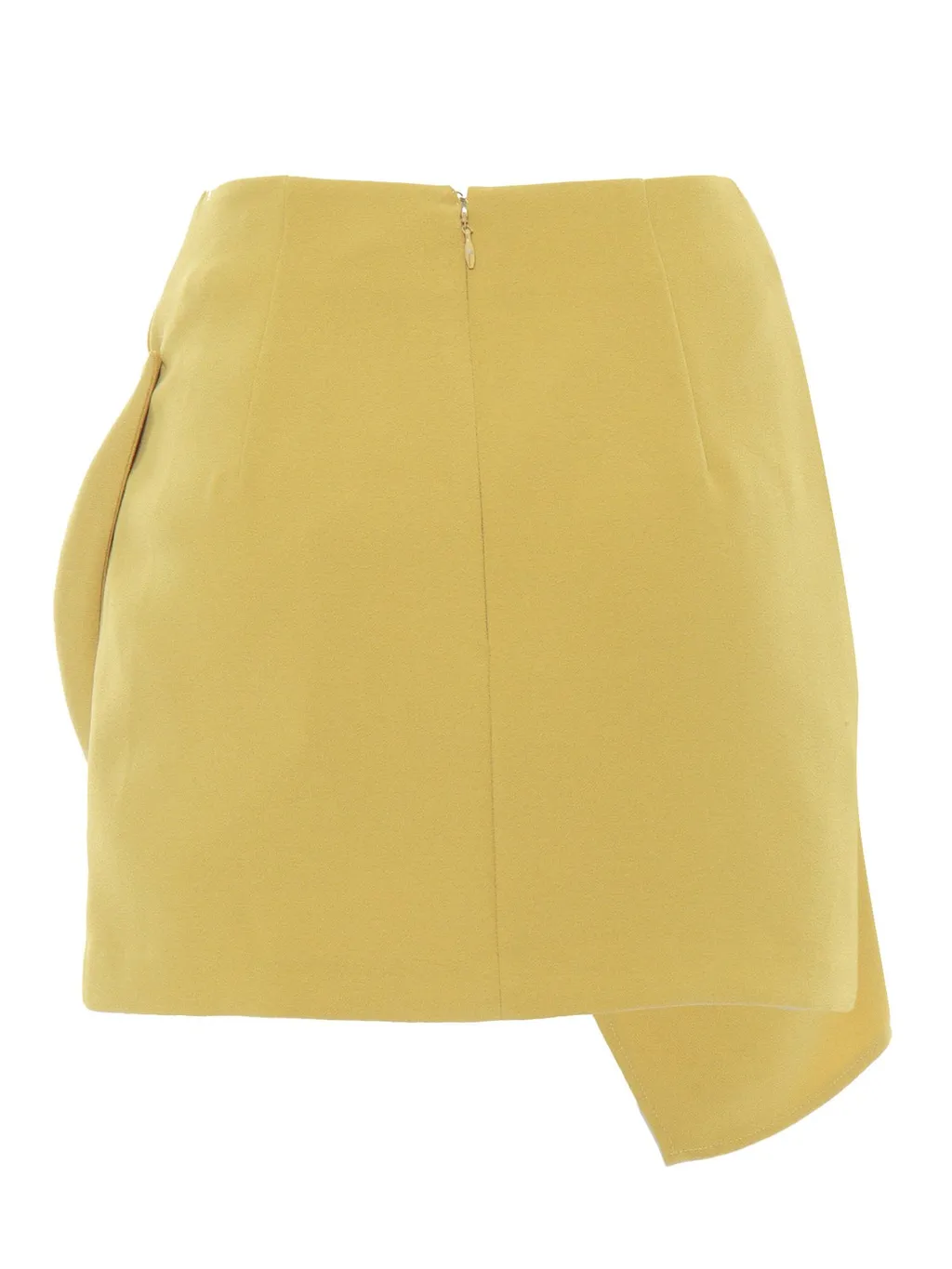 Macro Bow Flowing CrÊPe Miniskirt