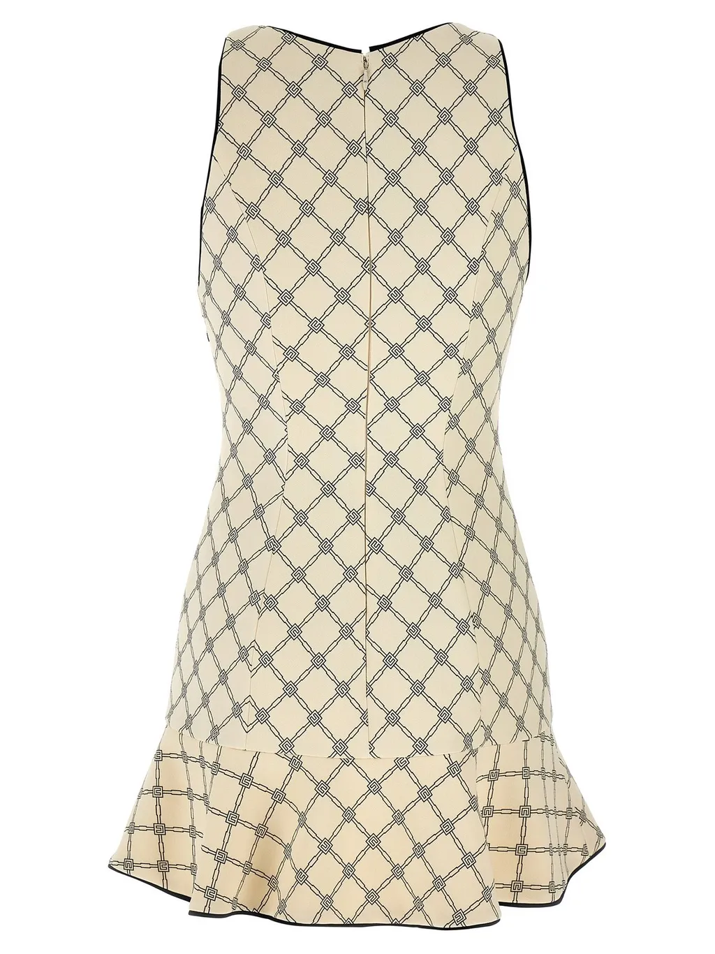 V-Neck Flared Hem Mini Dress