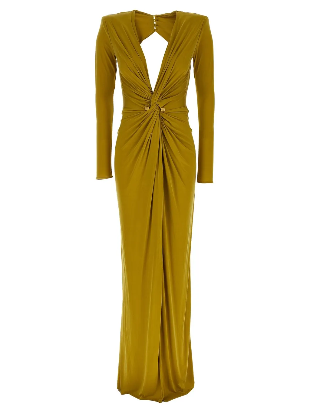 Pierced Jersey Red Carpet Dress