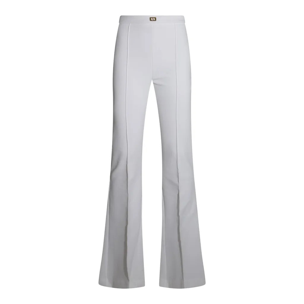 CrÊPe Bell-Bottom Trousers