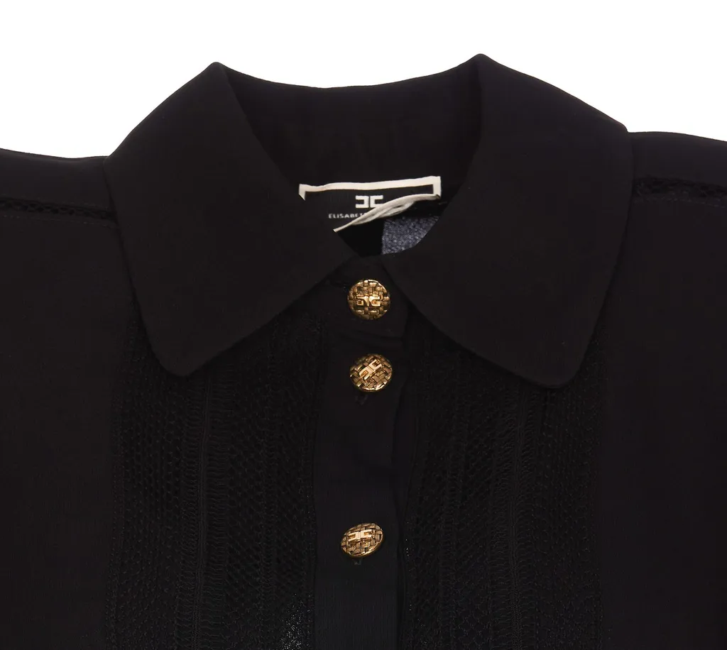 Puff-Sleeved Cropped Blouse