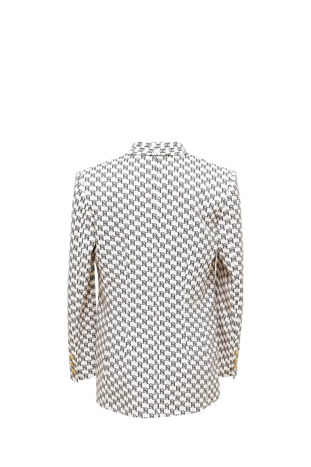 Single-Breasted Logo Printed Jacket