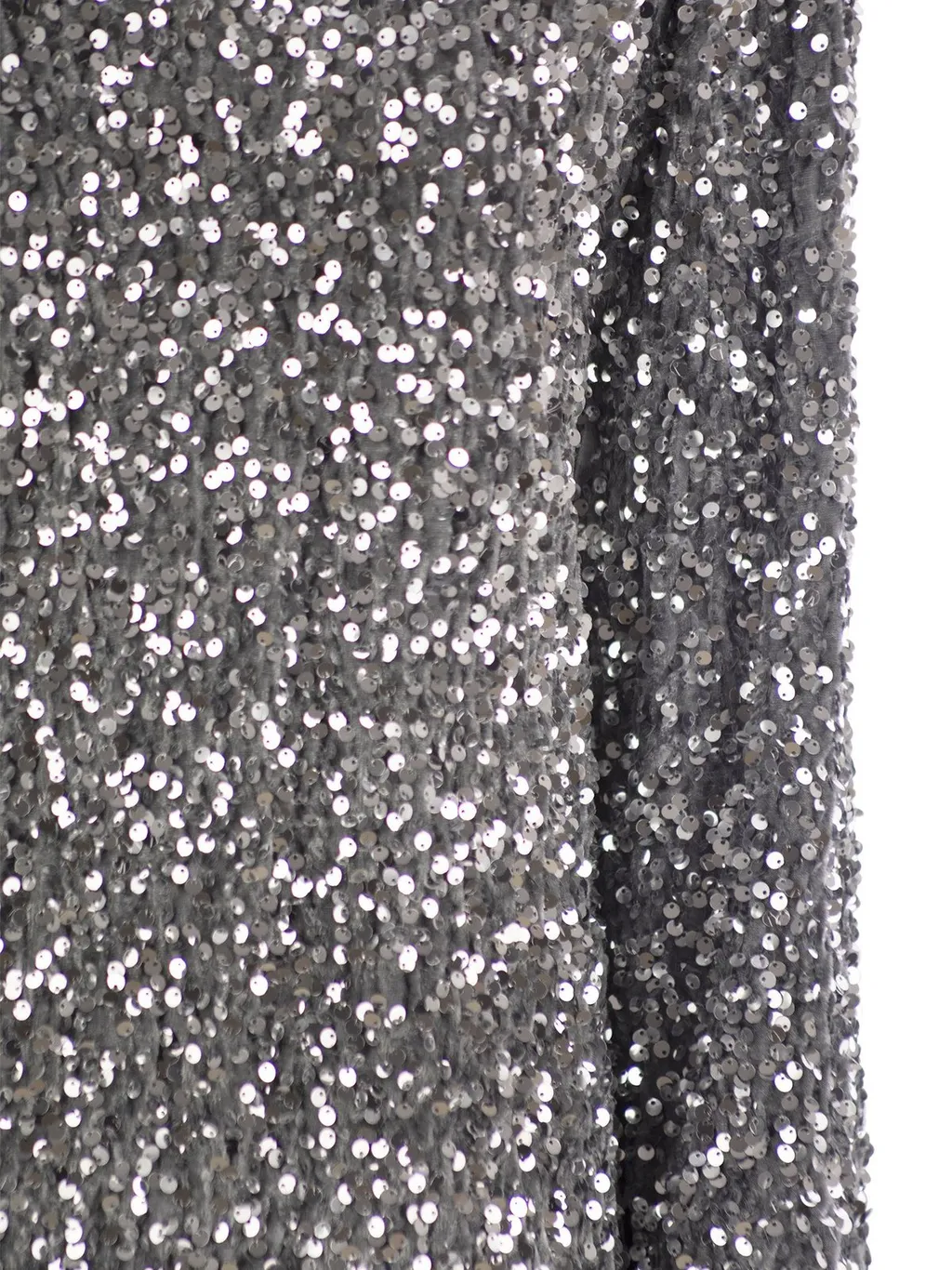 Sequin-Embroidered Chenille Boxy Mini-Dress