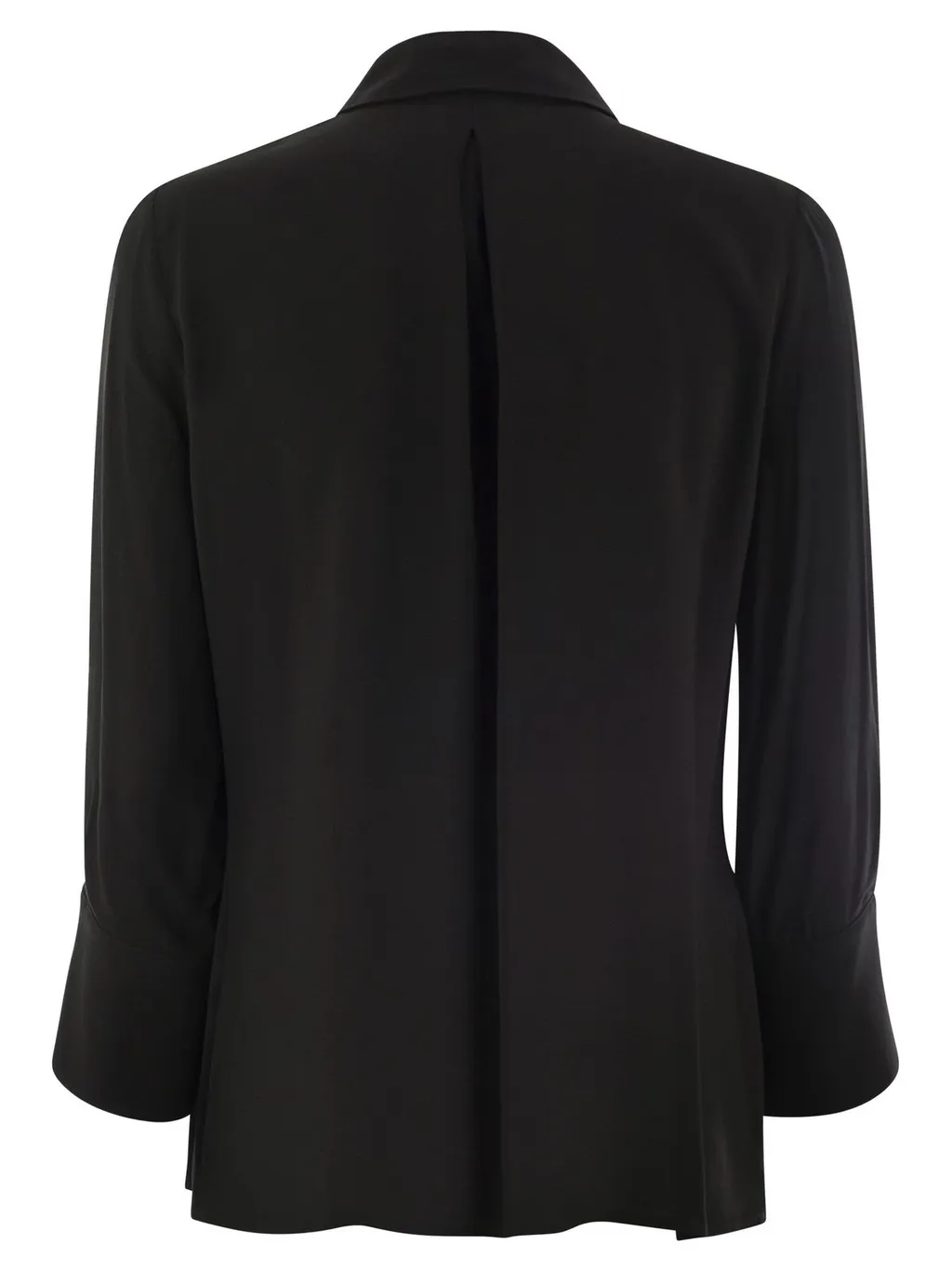 Logo-Embroidered Straight Hem Shirt