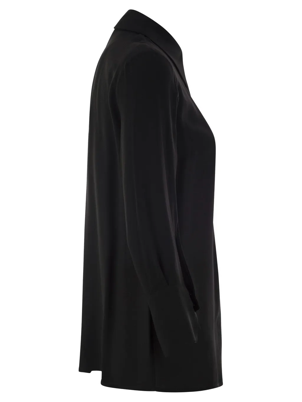 Logo-Embroidered Straight Hem Shirt