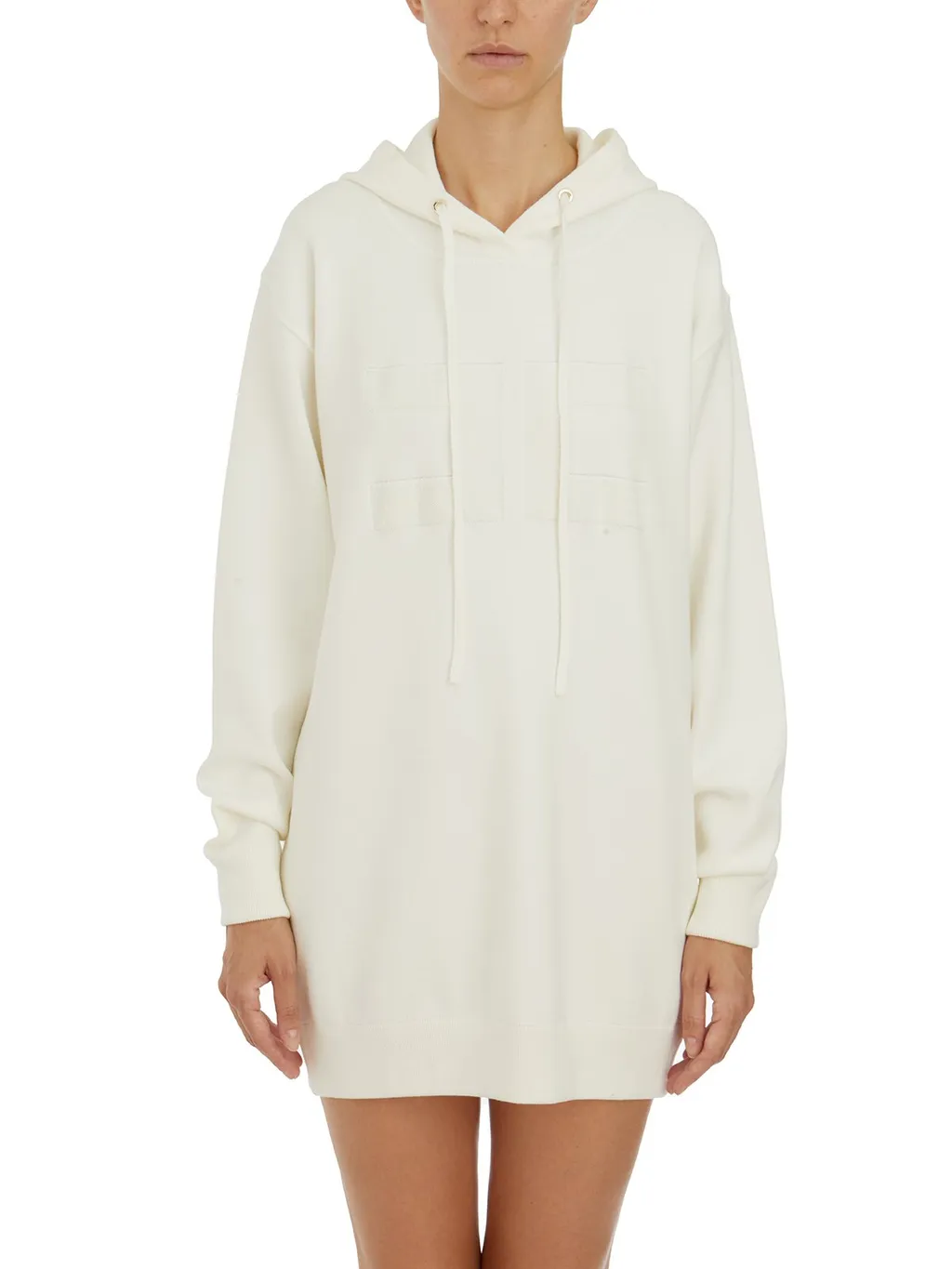 Logo Embroidered Sweatshirt Dress