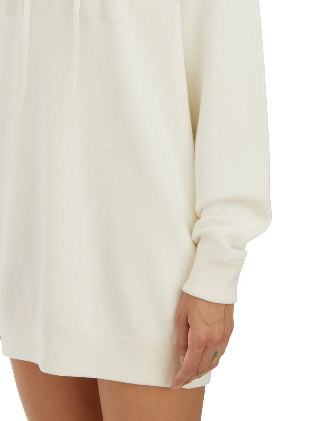 Logo Embroidered Sweatshirt Dress