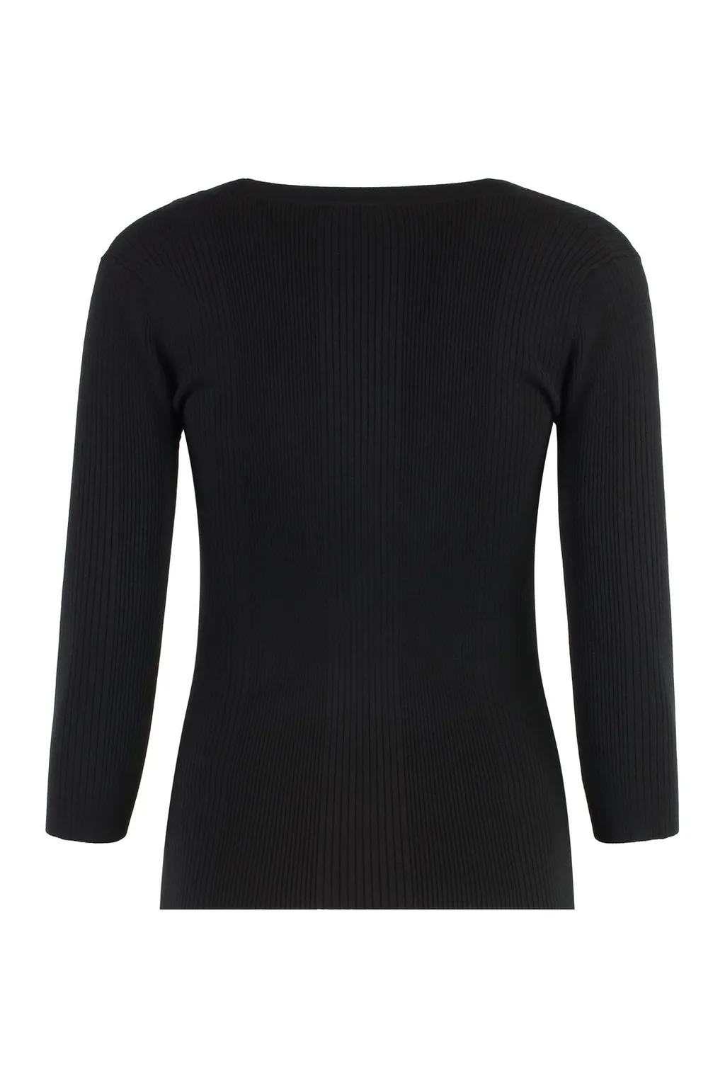 Logo Embroidered Narrow-Ribbed Top