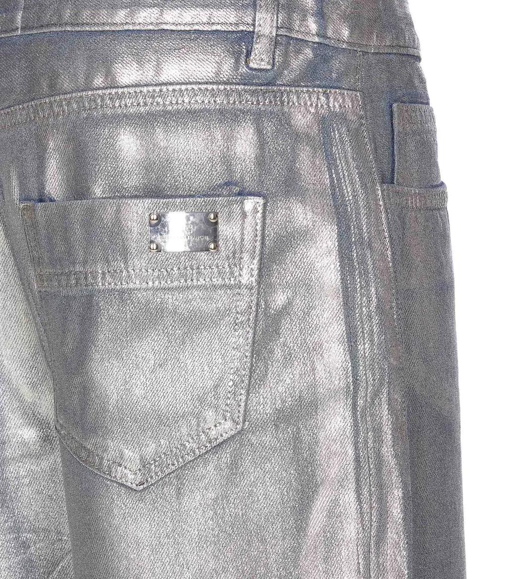 Laminated Boyfriend Jeans