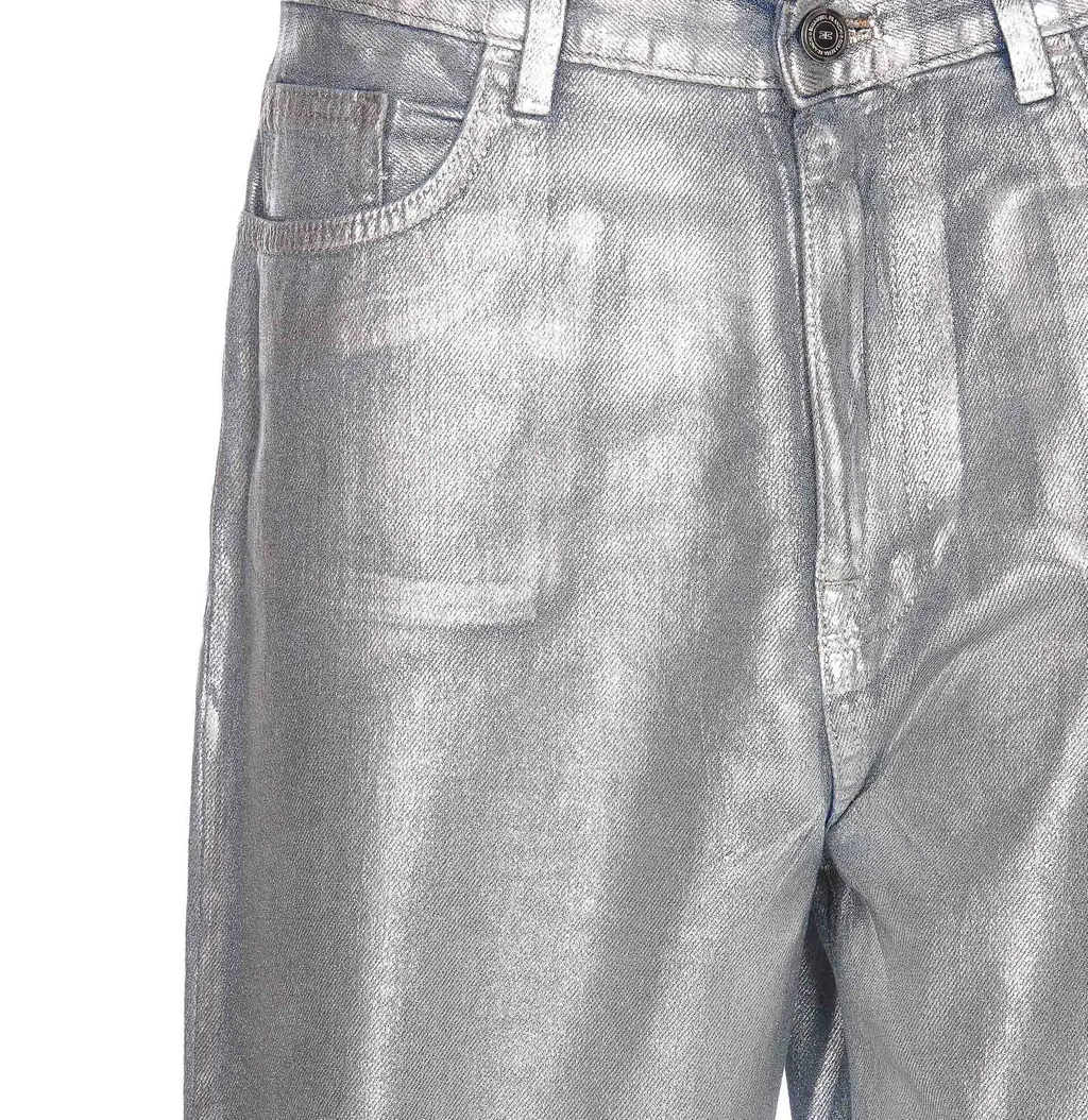 Laminated Boyfriend Jeans