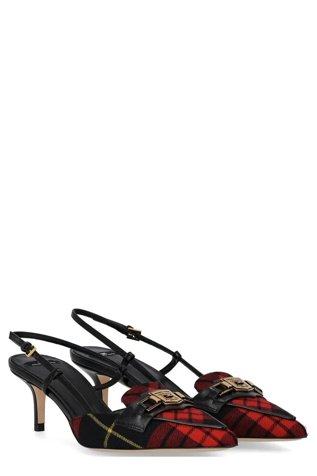 Tartan Slingback Shoes