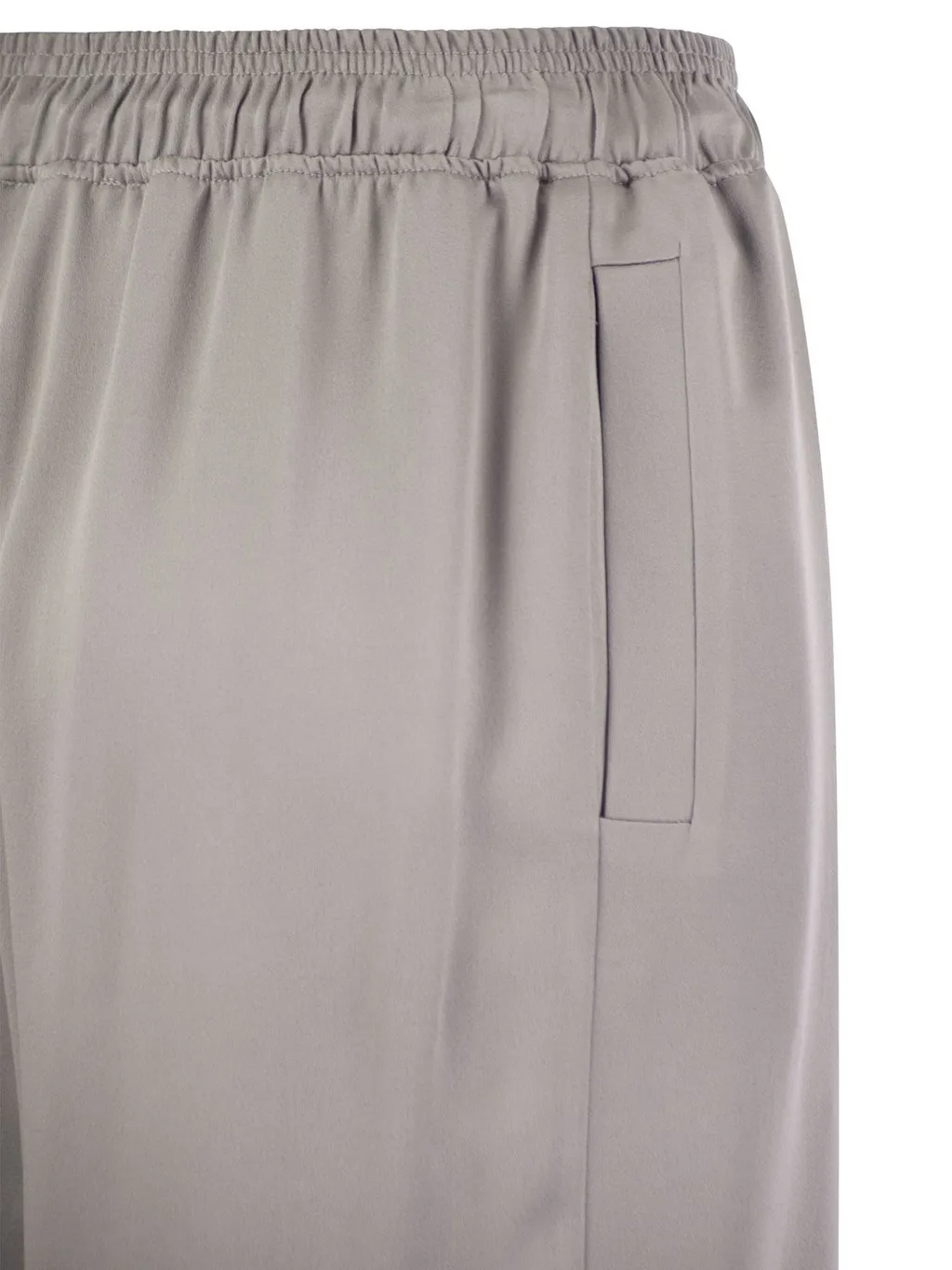 Satin Crepe Jogger Trousers