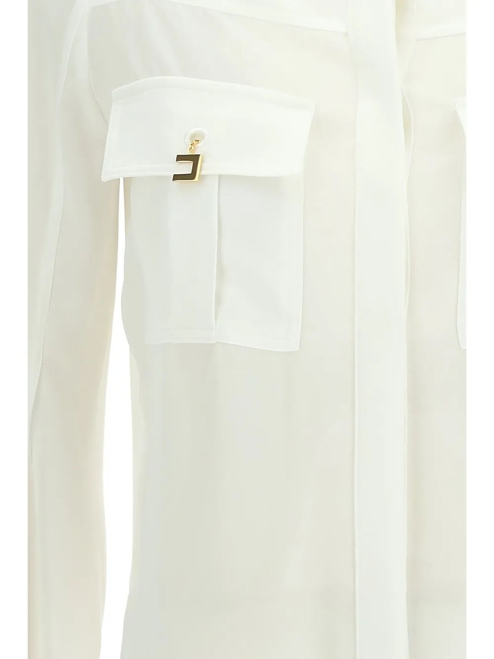 Logo Charm Embellished Shirt