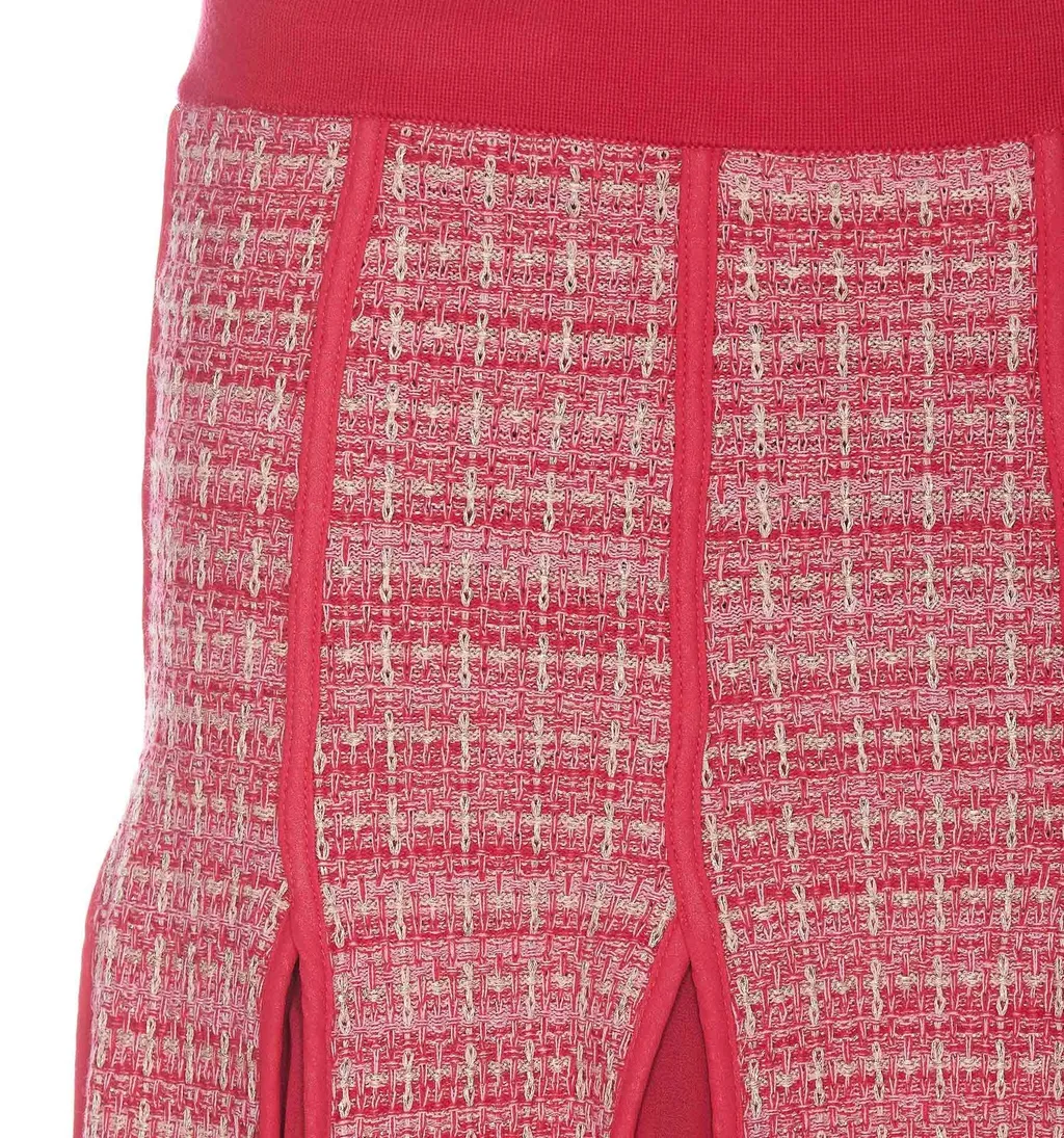 Tweed Pleated Mini Skirt