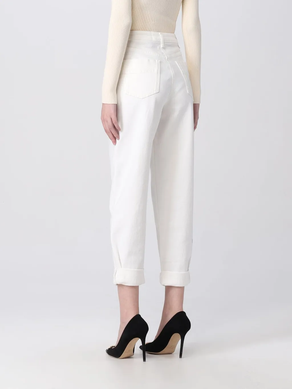 High-Waist Straight Leg Trousers